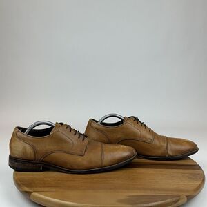 Mens Cole Haan Benton II Cap Toe Ox British Brown Leather Oxfords Shoes‎ Size 10